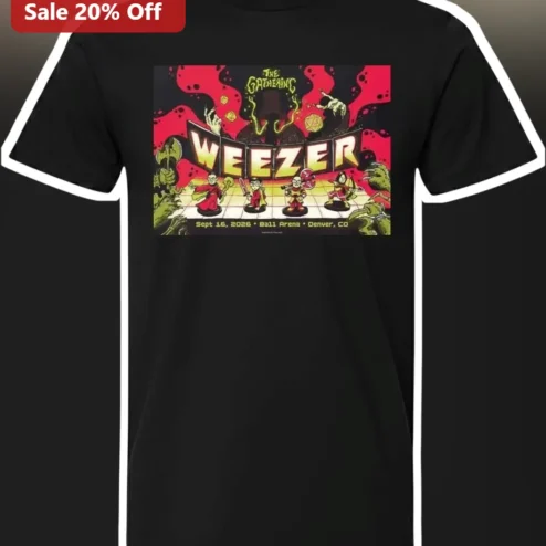 Weezer The Gathering Tour Merch Tee D&D Band Shirt Alternative Rock Gift