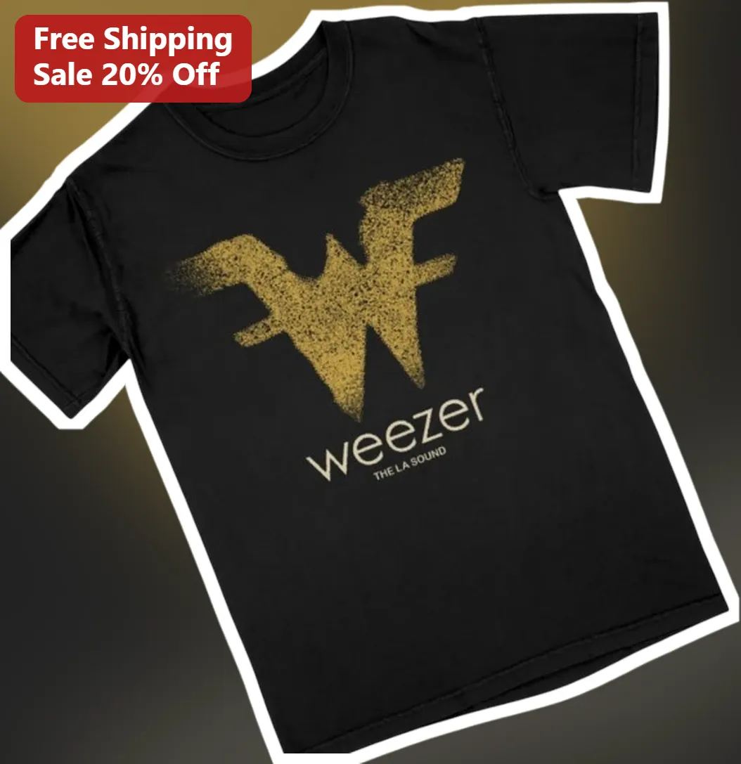 Weezer The LA Sound Tee Gold Album Band Merch Shirt