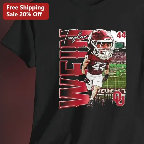 WELKER Taylor Welker Oklahoma Sooners Football Fan Graphic Tee