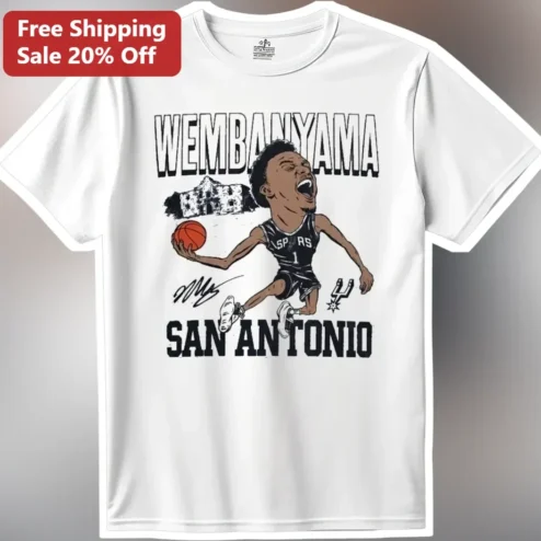Wembanyama San Antonio Spurs Victor Wemby The Alien Graphic Tee