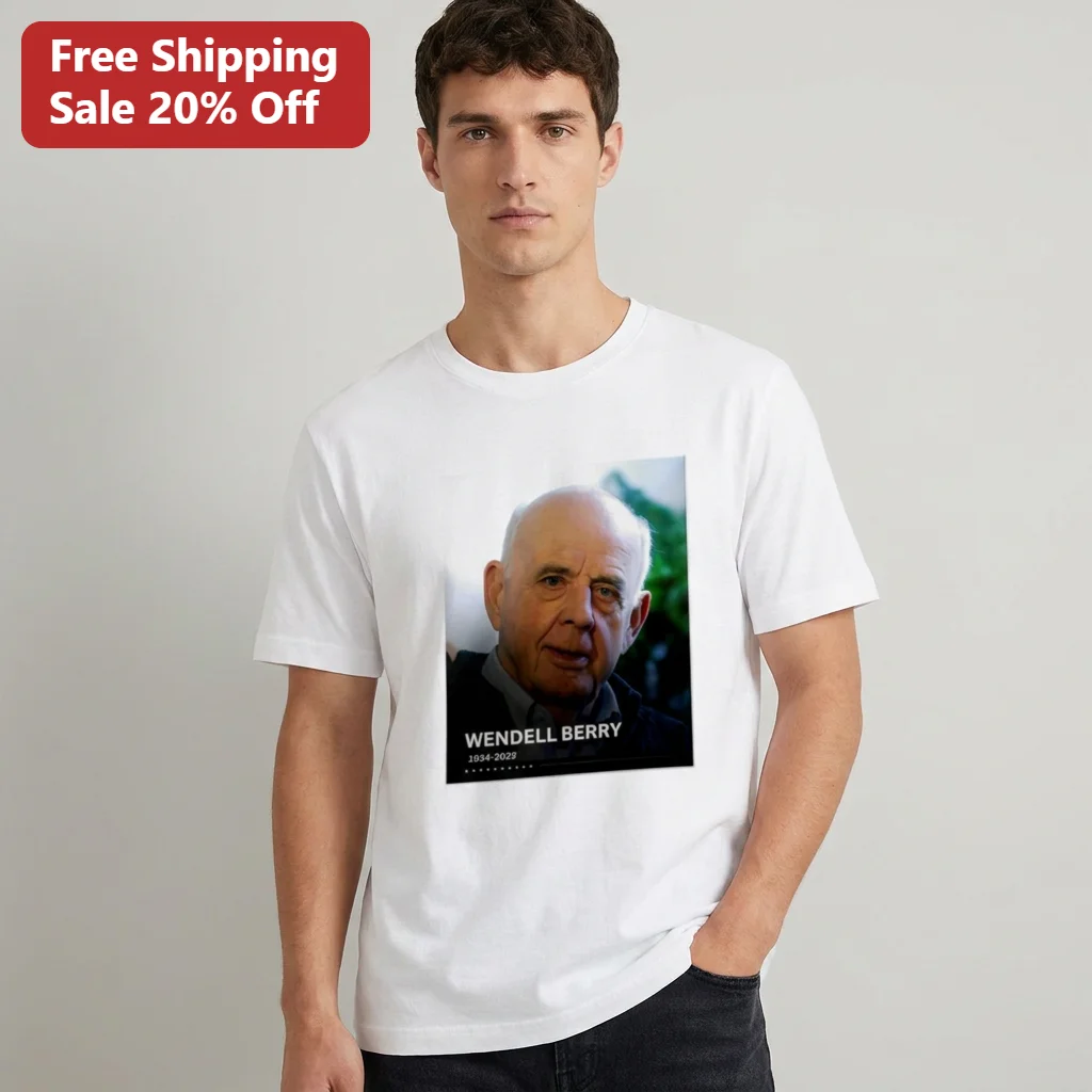 Wendell Berry 1934-2026 Memorial Tee, Poet and Farmer Tribute Shirt, Literary Gift for Book Lovers and Readers