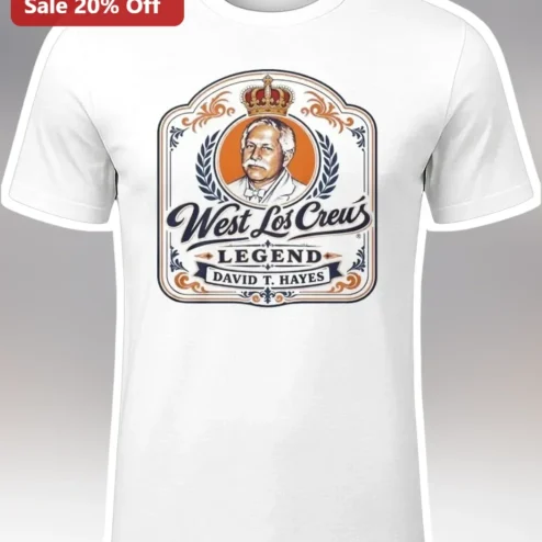 West Los Creu's Vintage Crest Tee Custom Name Family Legend Gift