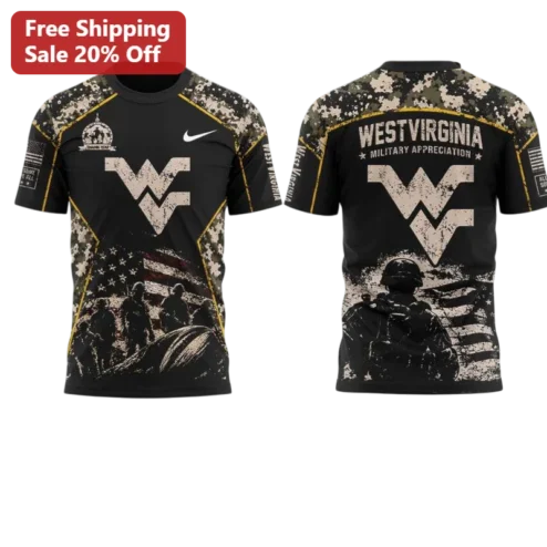 West Virginia Military Appreciation Tee WV Veteran Gift Shirt
