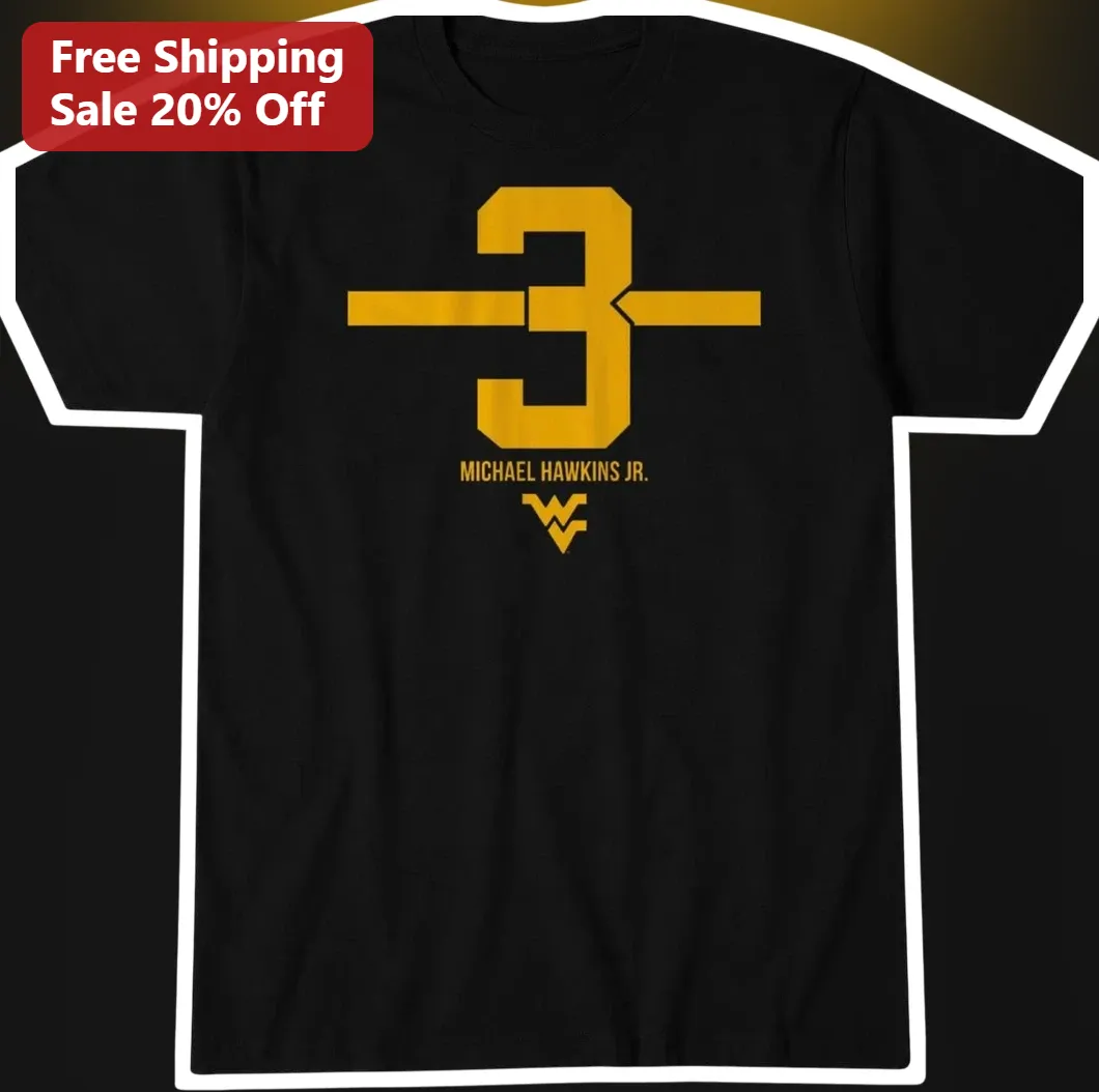 West Virginia Mountaineers Number Name Custom Tee Personalized WVU Football Fan Gift