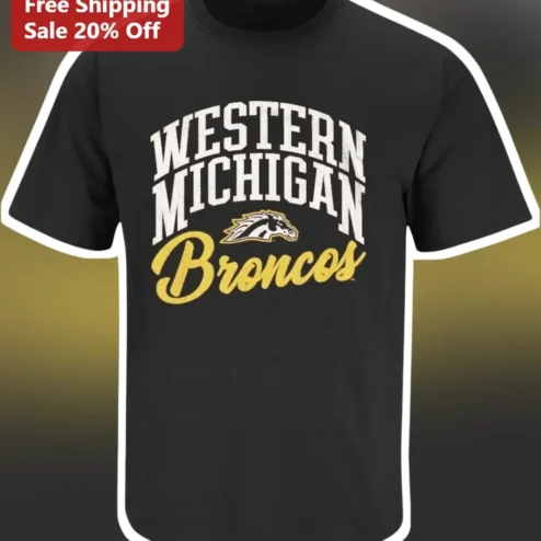 Western Michigan Broncos Vintage Collegiate Athletic Tee for Men Women WMU University Spirit Wear