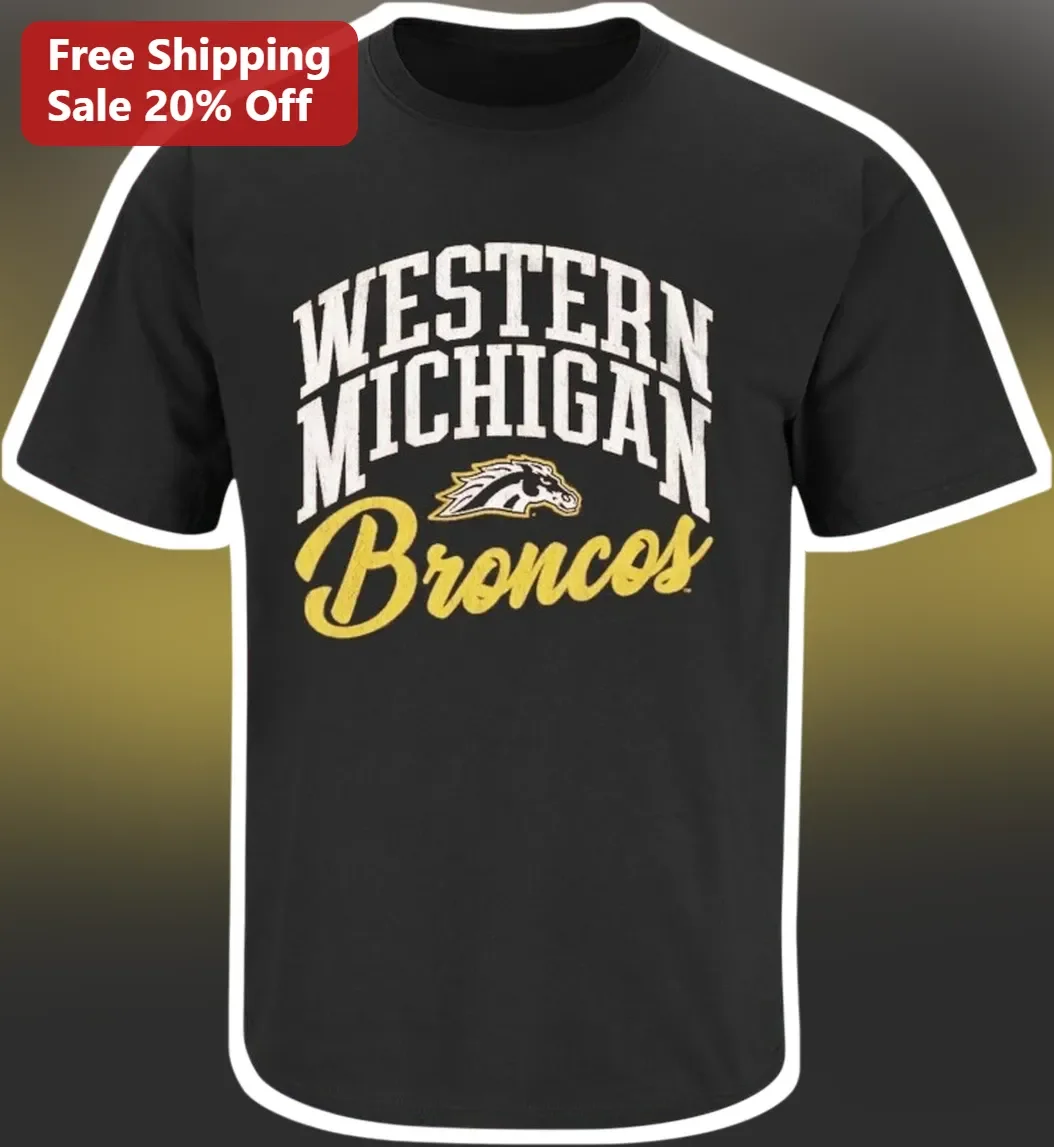 Western Michigan Broncos Vintage Collegiate Athletic Tee for Men Women WMU University Spirit Wear