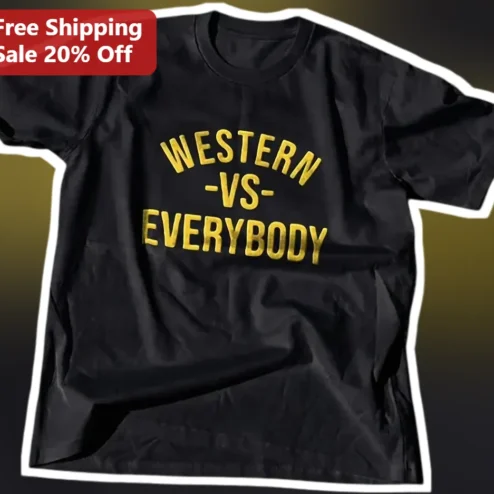 Western -VS- Everybody Graphic Tee Country Music Fan Gift