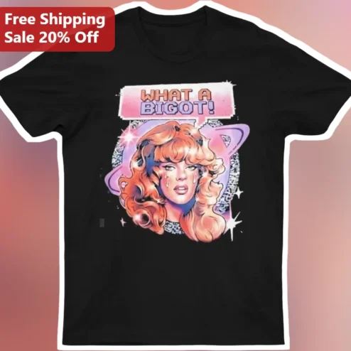 What A Bigot! Retro Pop Art Graphic Tee Anti-Hate Equality Statement Shirt