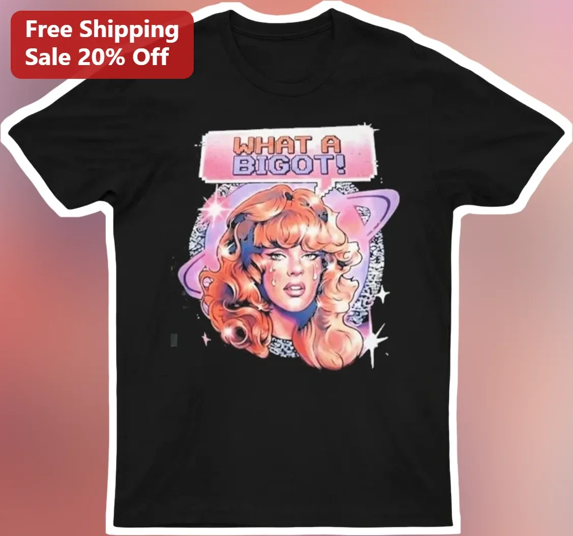 What A Bigot! Retro Pop Art Graphic Tee Anti-Hate Equality Statement Shirt