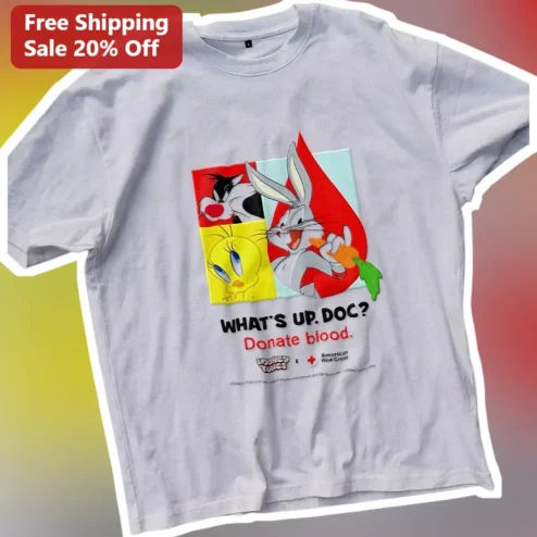 What's Up, Doc? Donate Blood Bugs Bunny Graphic Tee