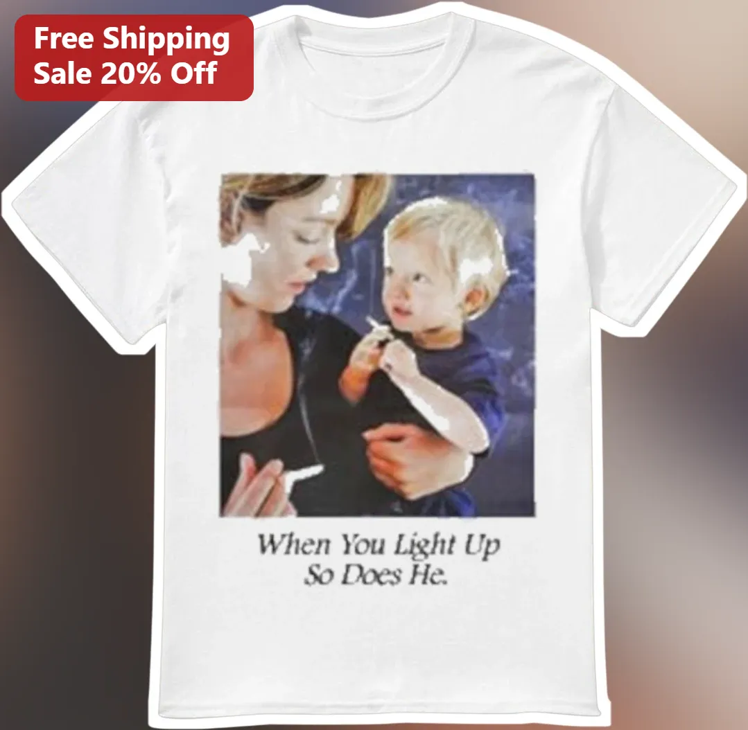 When You Light Up So Does He Tee Romantic Gift for Him