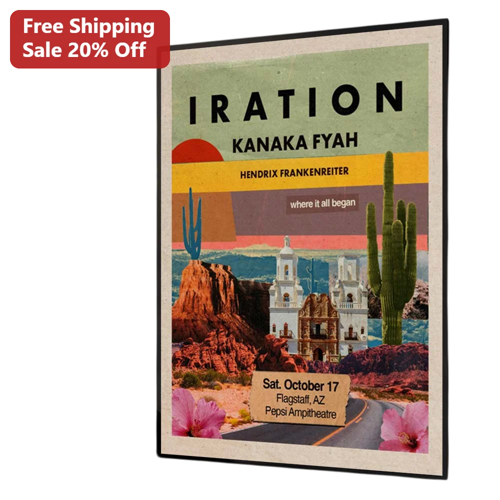 Where It All Began Poster Vintage Southwestern Desert Travel Art Print Personalized Gift for Home Decor