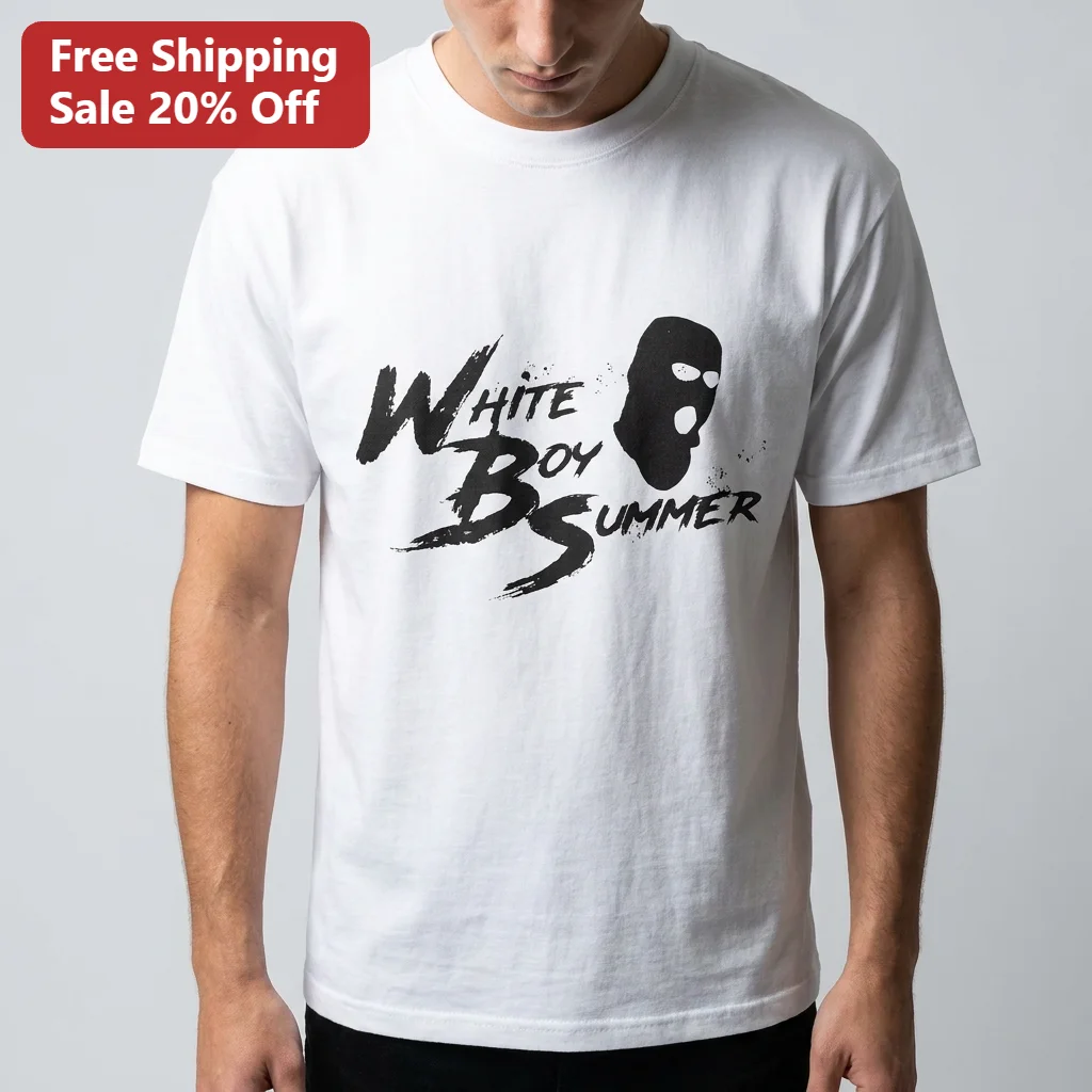 White Boy Summer Tee Chet Hanks Ski Mask Meme Graphic Shirt Gift for Men Women