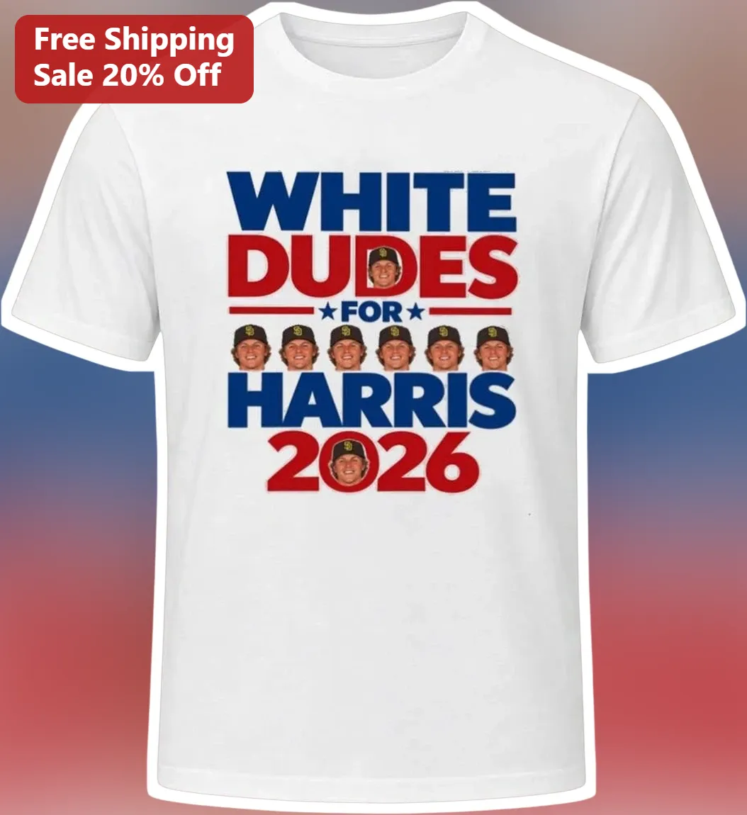 White Dudes for Harris 2026 Fernando Tatis Jr. Graphic Tee