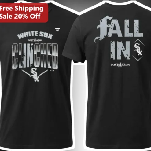 White Sox Clinched Fall In Tee Chicago Baseball Postseason Fan Shirt