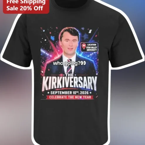Who Going? The Kirkiversary Charlie Kirk Graphic Tee