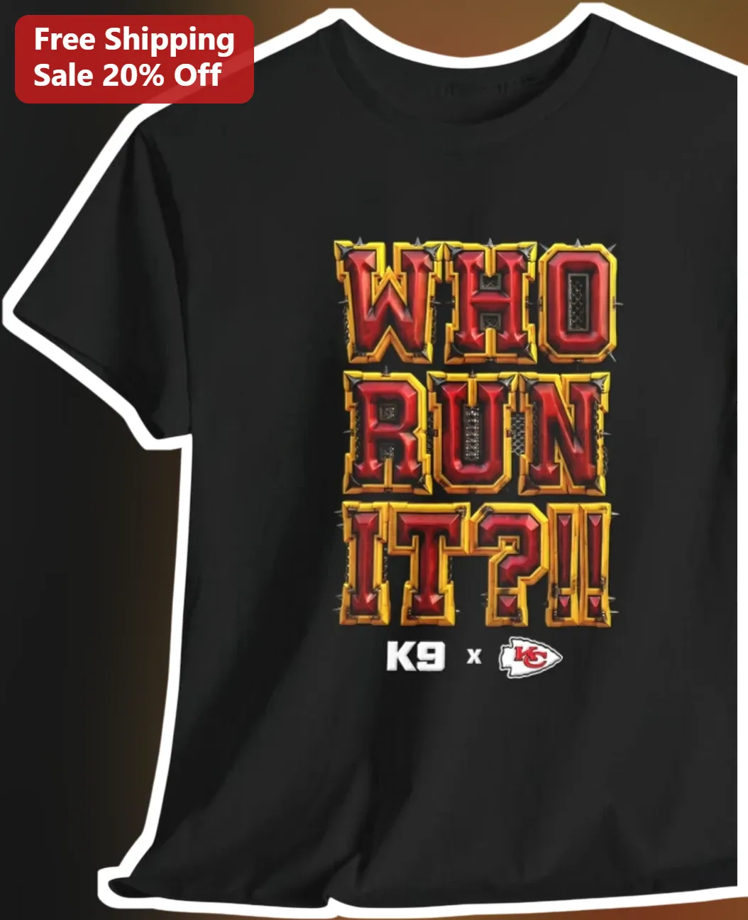 Who Run It K9 Patrick Mahomes Kansas City Chiefs Tee