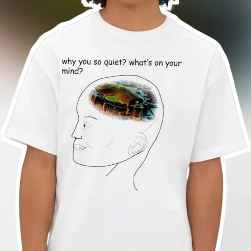 Why You So Quiet What's On Your Mind Baseball Stadium Graphic Tee for Introverts