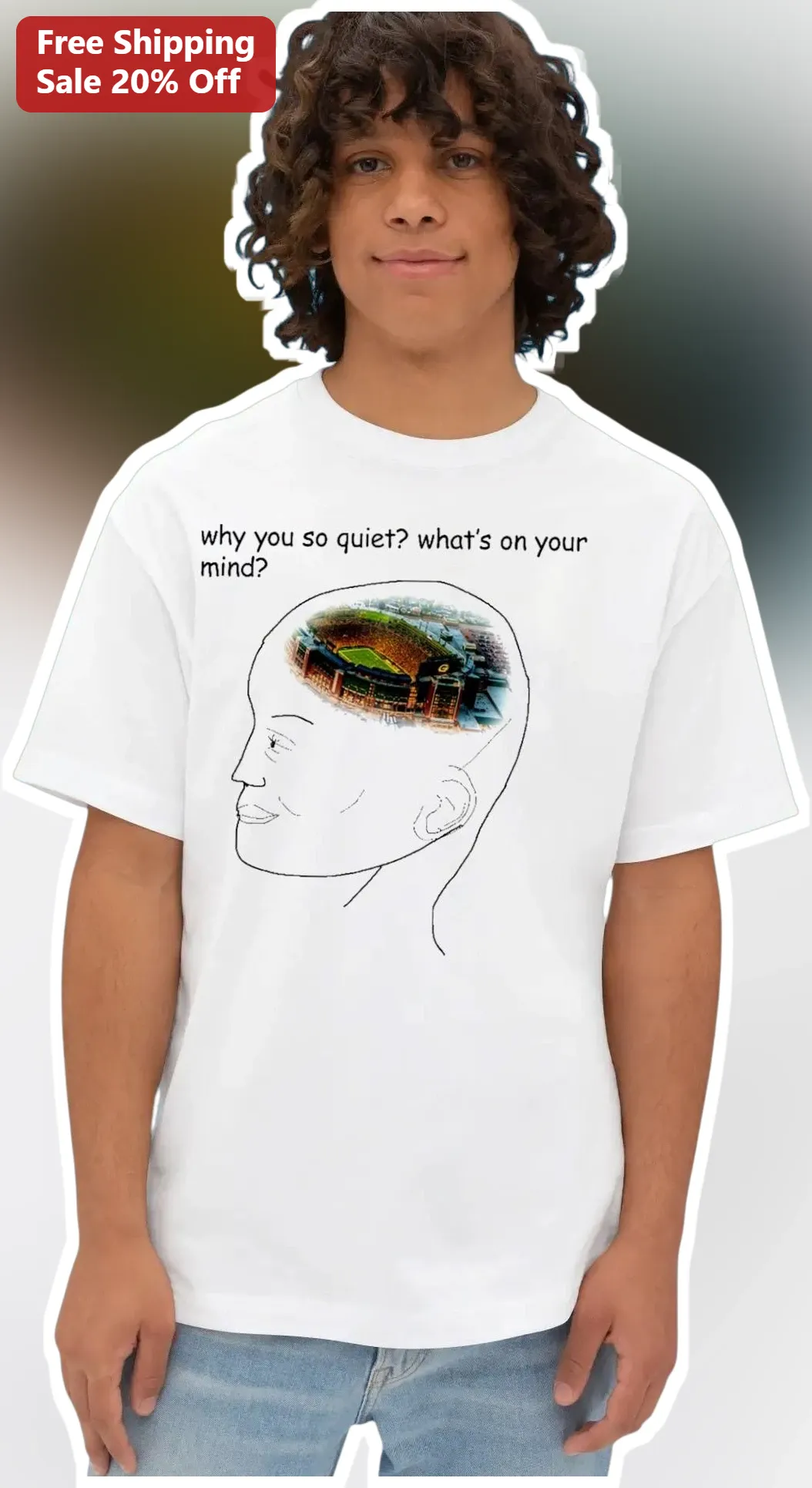Why You So Quiet What's On Your Mind Baseball Stadium Graphic Tee for Introverts