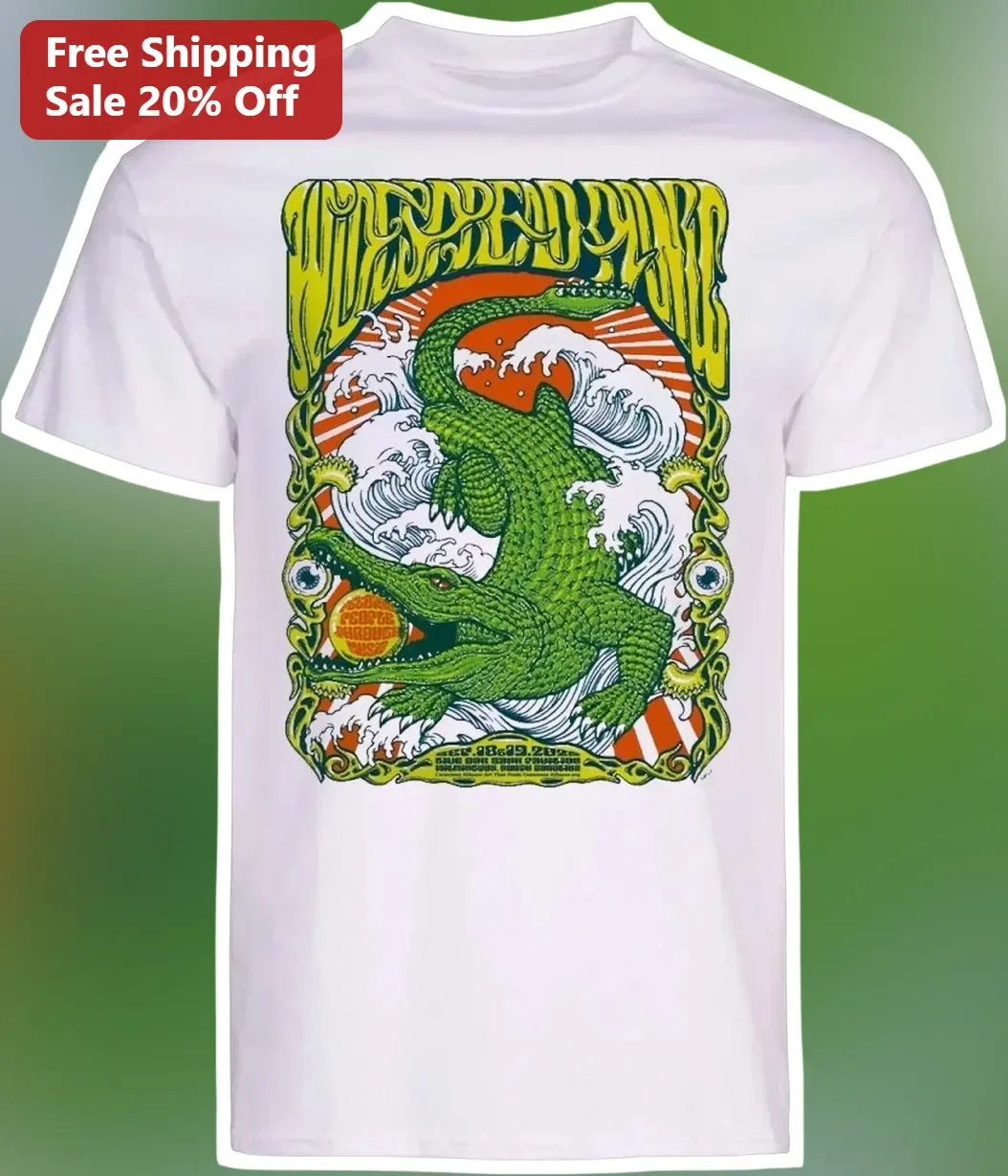 Wide-Reed Punk Rock Vintage Psychedelic Crocodile Graphic Tee