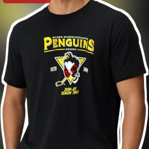 Wilkes-Barre/Scranton Penguins Hockey Estd 1999 Tee WBS AHL Fan Gift