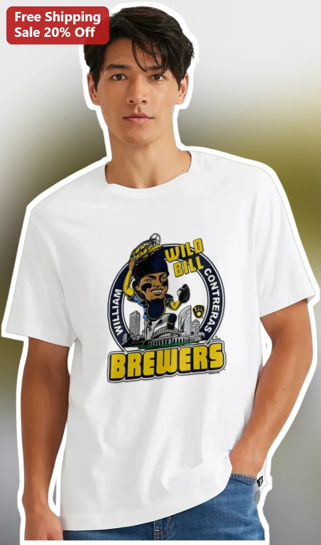 William Contreras Wild Bill Brewers Graphic Tee