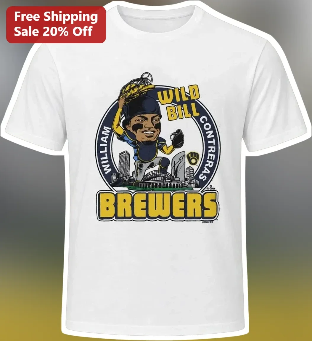 William Contreras Wild Bill Milwaukee Brewers Baseball Fan Tee