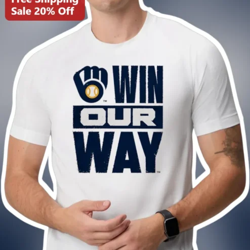 Win Our Way Baseball Fan Tee Men's Sports Graphic T-Shirt