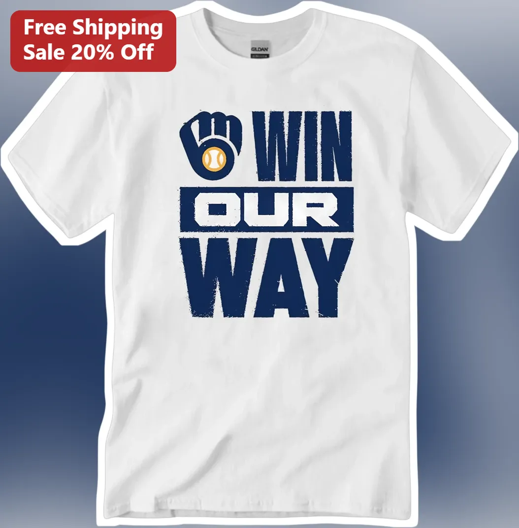 Win Our Way Baseball Glove Graphic Tee Youth Team Spirit Gift