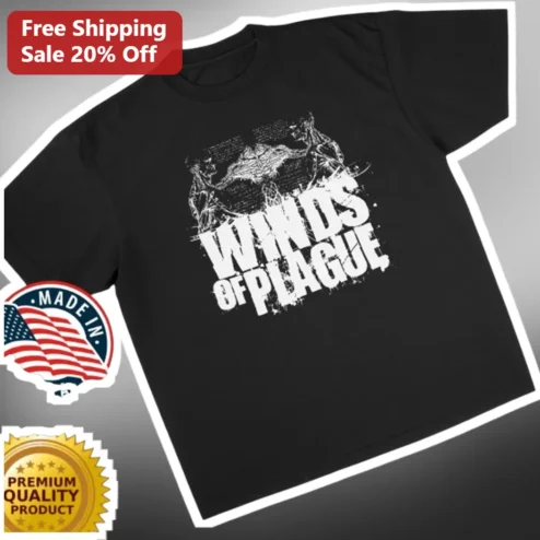 Winds of Plague Tee Deathcore Band Merch Distressed Gothic Horror Graphic Shirt for Men Women