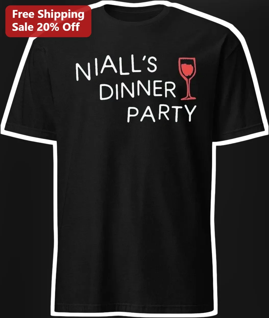 Wine Dinner Party Personalized Name Tee Custom Hostess Gift for Women Men