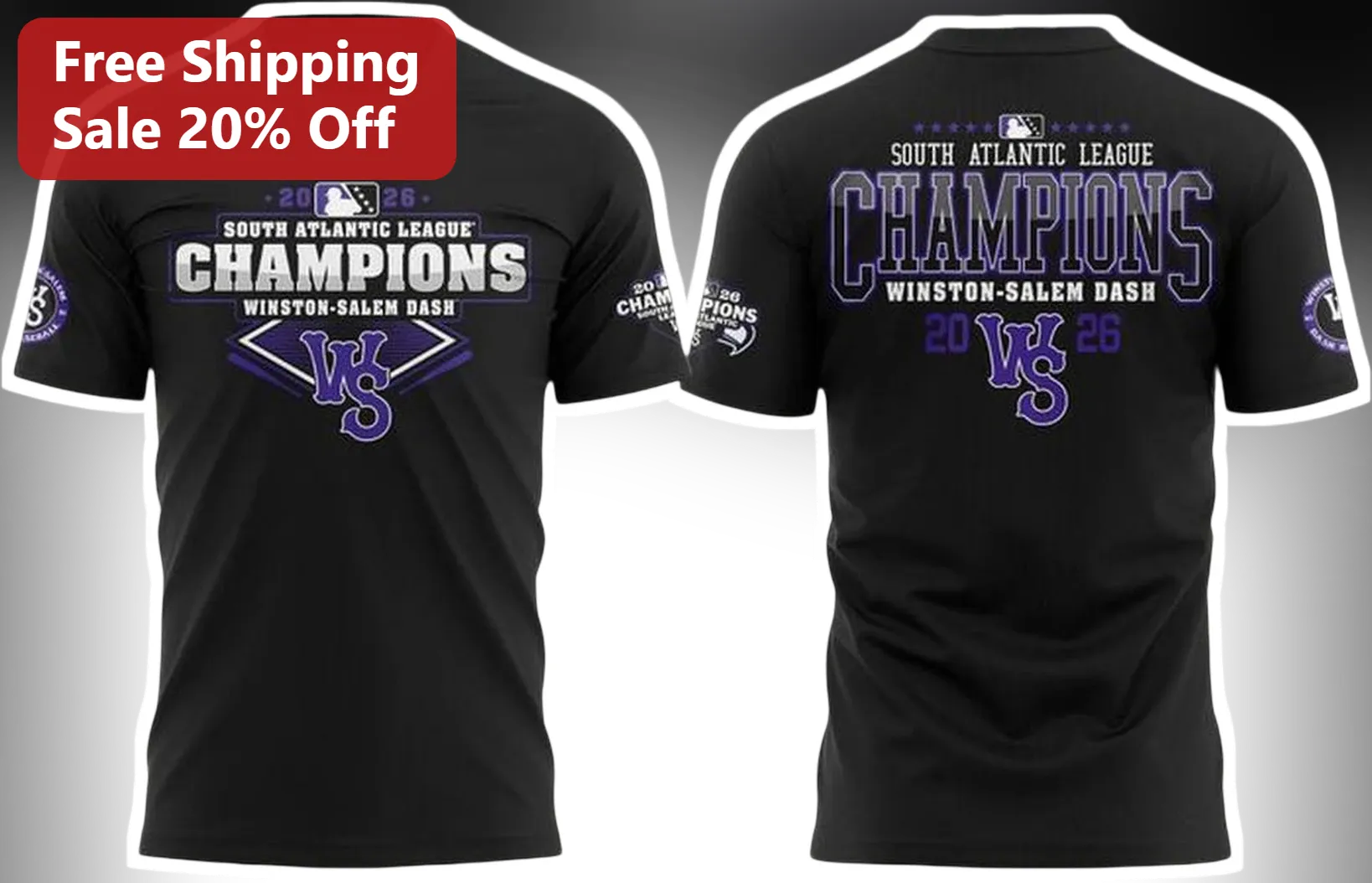 Winston-Salem Dash South Atlantic League Champions Tee