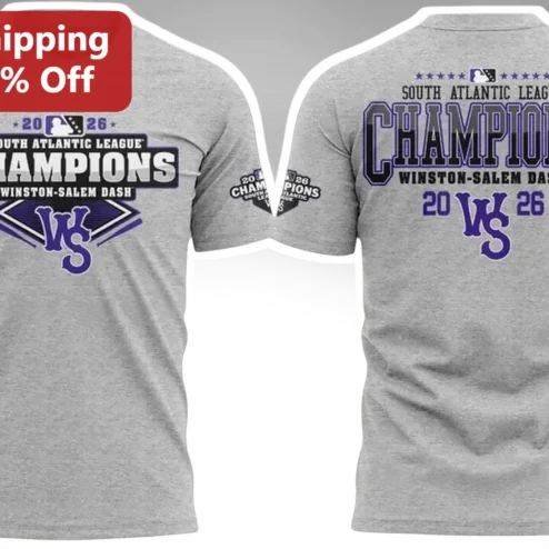 Winston-Salem Dash South Atlantic League Champions Tee Minor League Baseball Fan Gear
