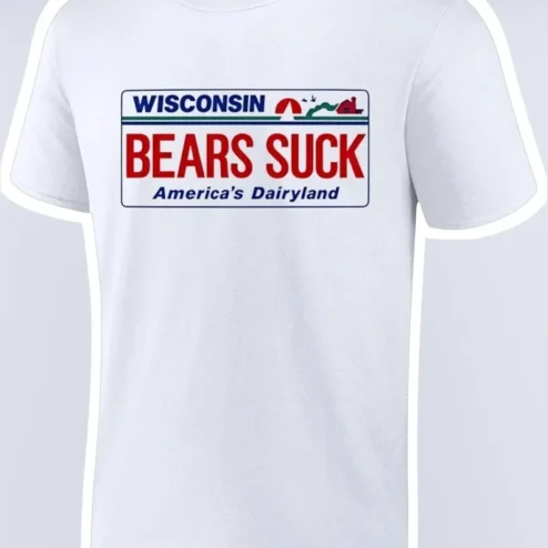 Wisconsin Bears Suck America's Dairyland Tee Green Bay Packers Rivalry Shirt