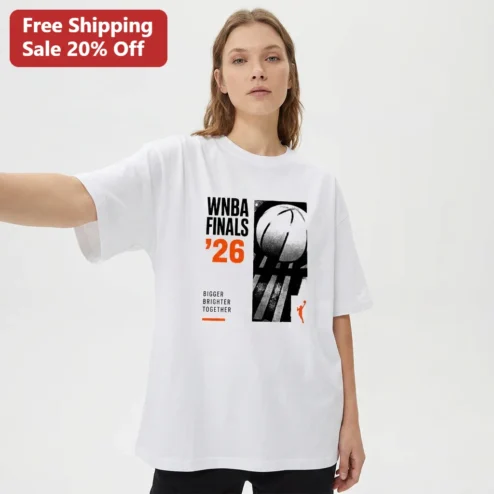 WNBA Finals 26 Bigger Brighter Together Tee, 2026 Basketball Fan Gift for Women