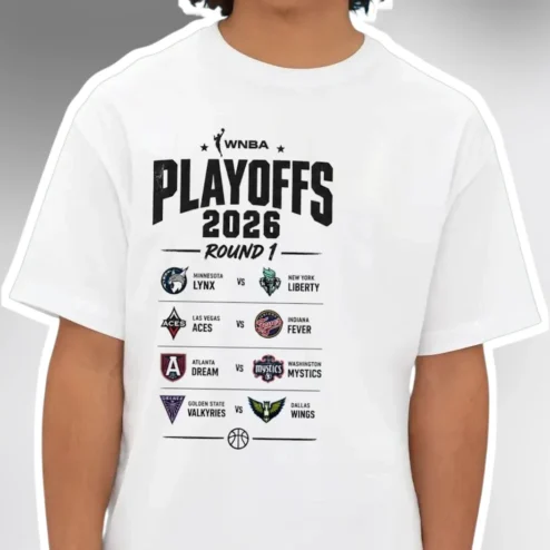 WNBA Playoffs 2026 Round 1 Bracket Matchup Tee Basketball Fan Gear