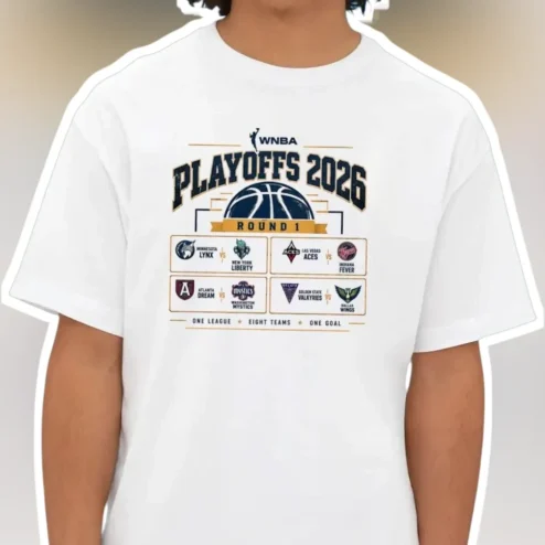 WNBA Playoffs 2026 Round 1 Bracket Tee Basketball Fan Gear