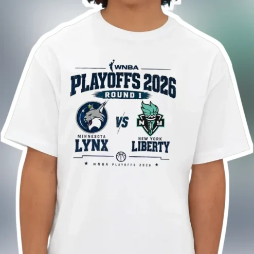 WNBA Playoffs 2026 Round 1 Minnesota Lynx vs New York Liberty Vintage Graphic Tee