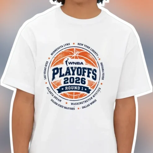 WNBA Playoffs 2026 Round 1 Tee Basketball Fan Apparel Vintage Distressed Graphic Shirt for Men Women