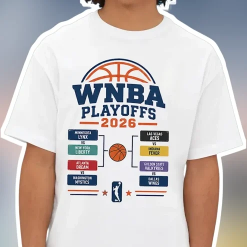 WNBA Playoffs 2026 Tee Bracket Design Fan Gear Basketball Tournament Shirt