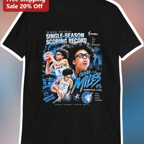 WNBA Rookie Single-Season Scoring Record Olivia Miles Minnesota Lynx More Points Bigger Tomorrow Tee