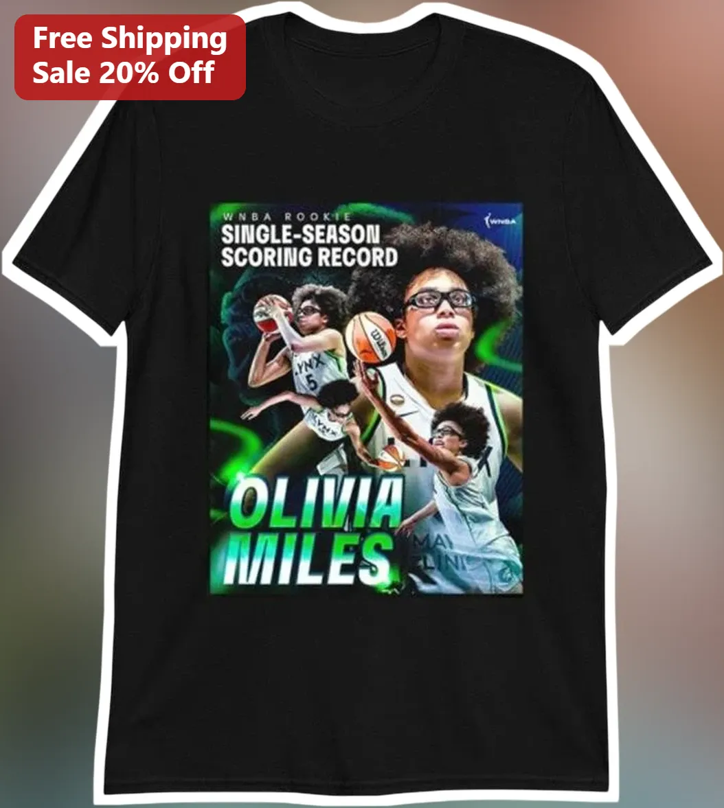 WNBA Rookie Single-Season Scoring Record Olivia Miles Tee