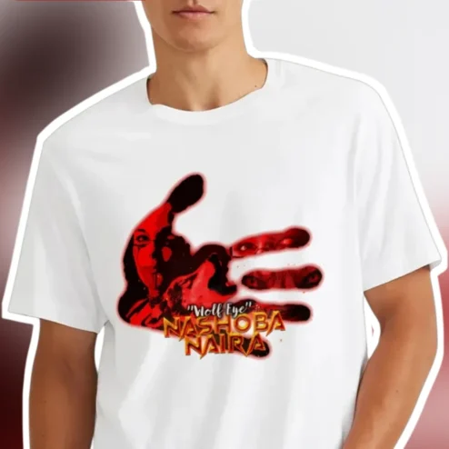 "Wolf Eye" Nashoba Naira Graphic Tee Abenaki Pro Wrestler Merch