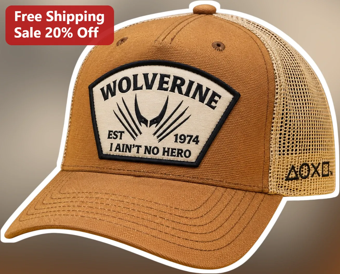 Wolverine Est 1974 I Ain't No Hero Trucker Hat Marvel X-Men Comic Fan Gift