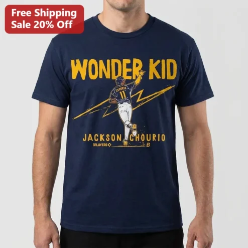 Wonder Kid Jackson Chourio Tee Milwaukee Brewers Baseball Fan Shirt
