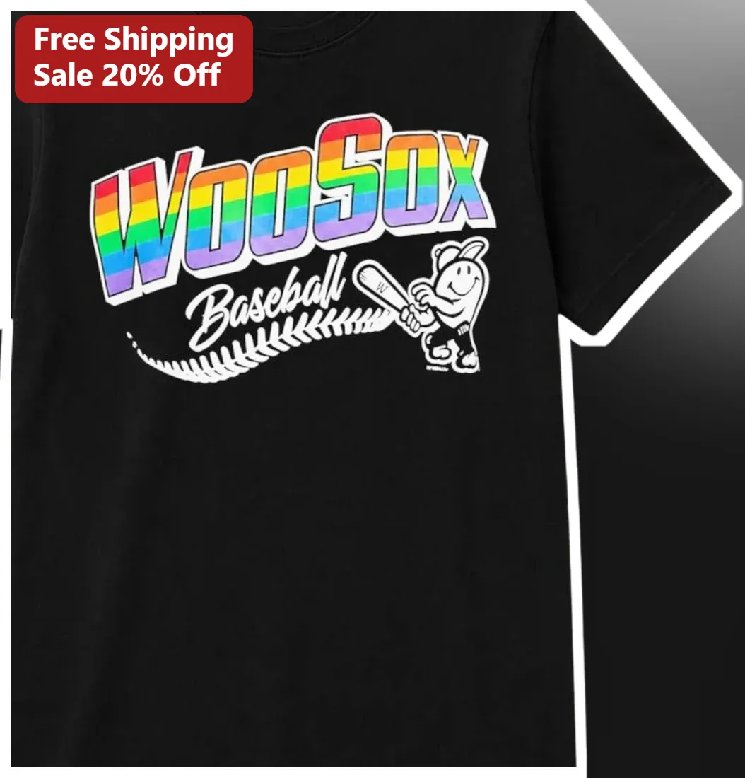 WooSox Baseball Tee Retro Rainbow Gradient Graphic Shirt Worcester Red Sox Fan Apparel