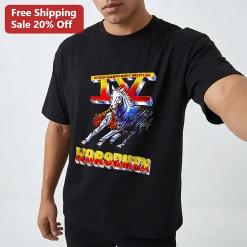World Championship Wrestling IV Horsemen Tee Vintage 90s WCW Four Horsemen Retro Shirt Gift for Wrestling Fans