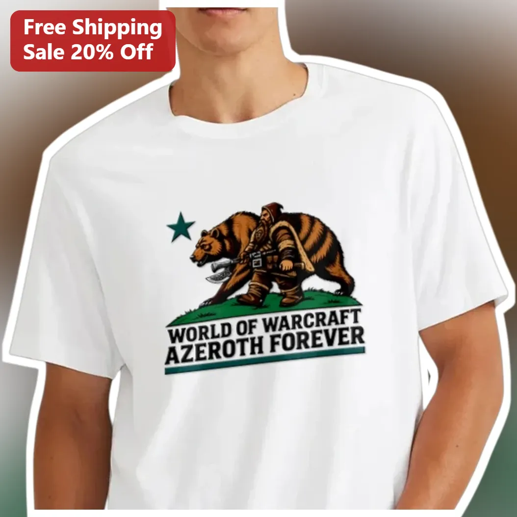 World of Warcraft Azeroth Forever Graphic Tee for Gamers