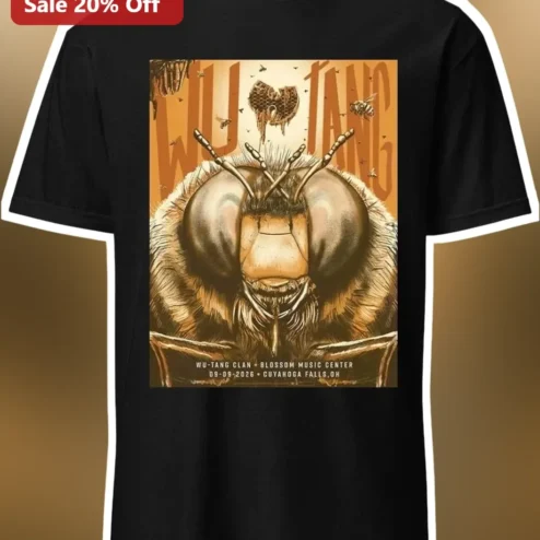 Wu-Tang Clan Bee Graphic Tee Hip Hop Vintage Style Shirt