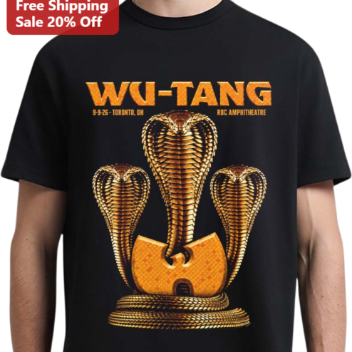 Wu-Tang Clan Golden Cobra Graphic Tee Hip Hop Merch Gift
